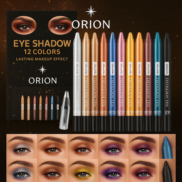 Juego de lápices de sombra de ojos de 12 colores